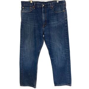 Rare Mens Levis 522 Blue Denim Wash